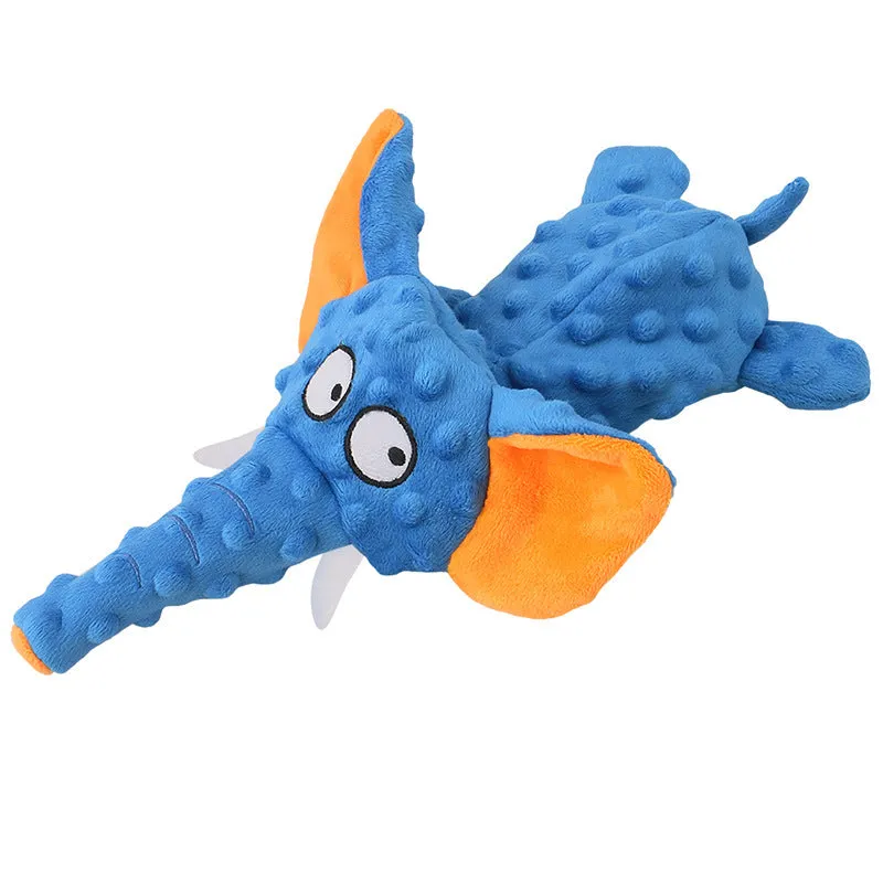 Durable Elephant Plush Chew Toy