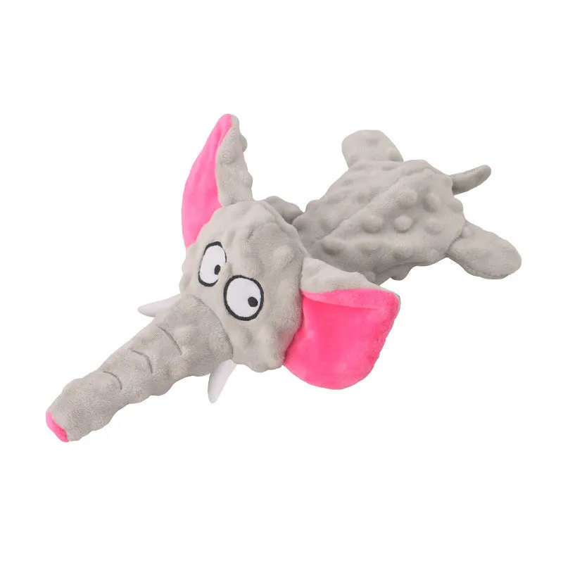 Durable Elephant Plush Chew Toy