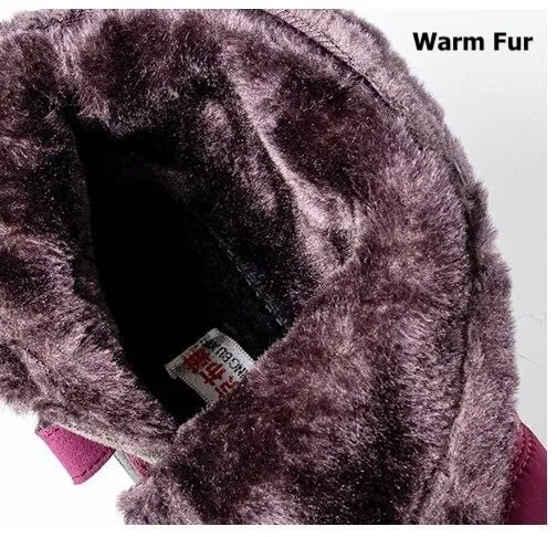 Dyavor Orthopedic Boots For Women Waterproof Non-Slip Soles Warm Fur Plush Winter Boots