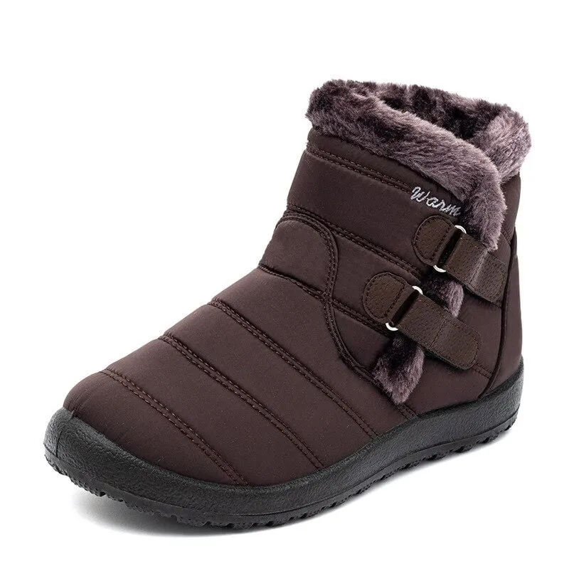 Dyavor Orthopedic Boots For Women Waterproof Non-Slip Soles Warm Fur Plush Winter Boots