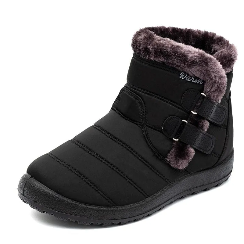 Dyavor Orthopedic Boots For Women Waterproof Non-Slip Soles Warm Fur Plush Winter Boots