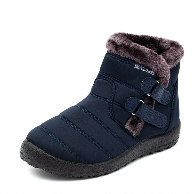 Dyavor Orthopedic Boots For Women Waterproof Non-Slip Soles Warm Fur Plush Winter Boots
