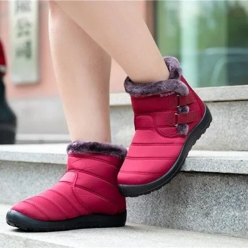 Dyavor Orthopedic Boots For Women Waterproof Non-Slip Soles Warm Fur Plush Winter Boots