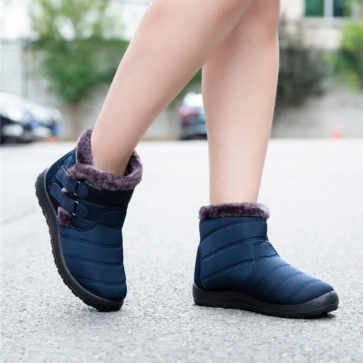Dyavor Orthopedic Boots For Women Waterproof Non-Slip Soles Warm Fur Plush Winter Boots