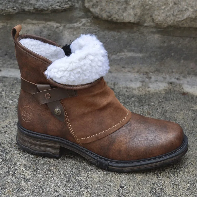 Dyavor Women Orthopedic Boots Mujer Suede Winter Shoes