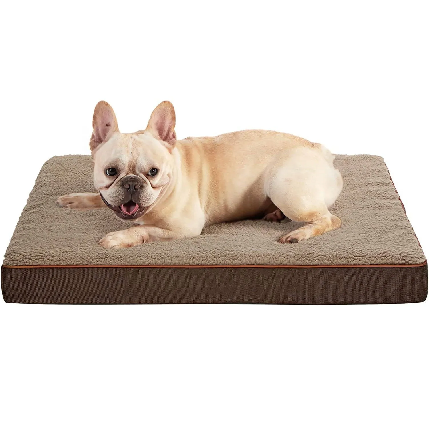 Egg Crate Foam Orthopedic Dog Bed with Washable Cover - All Sizes