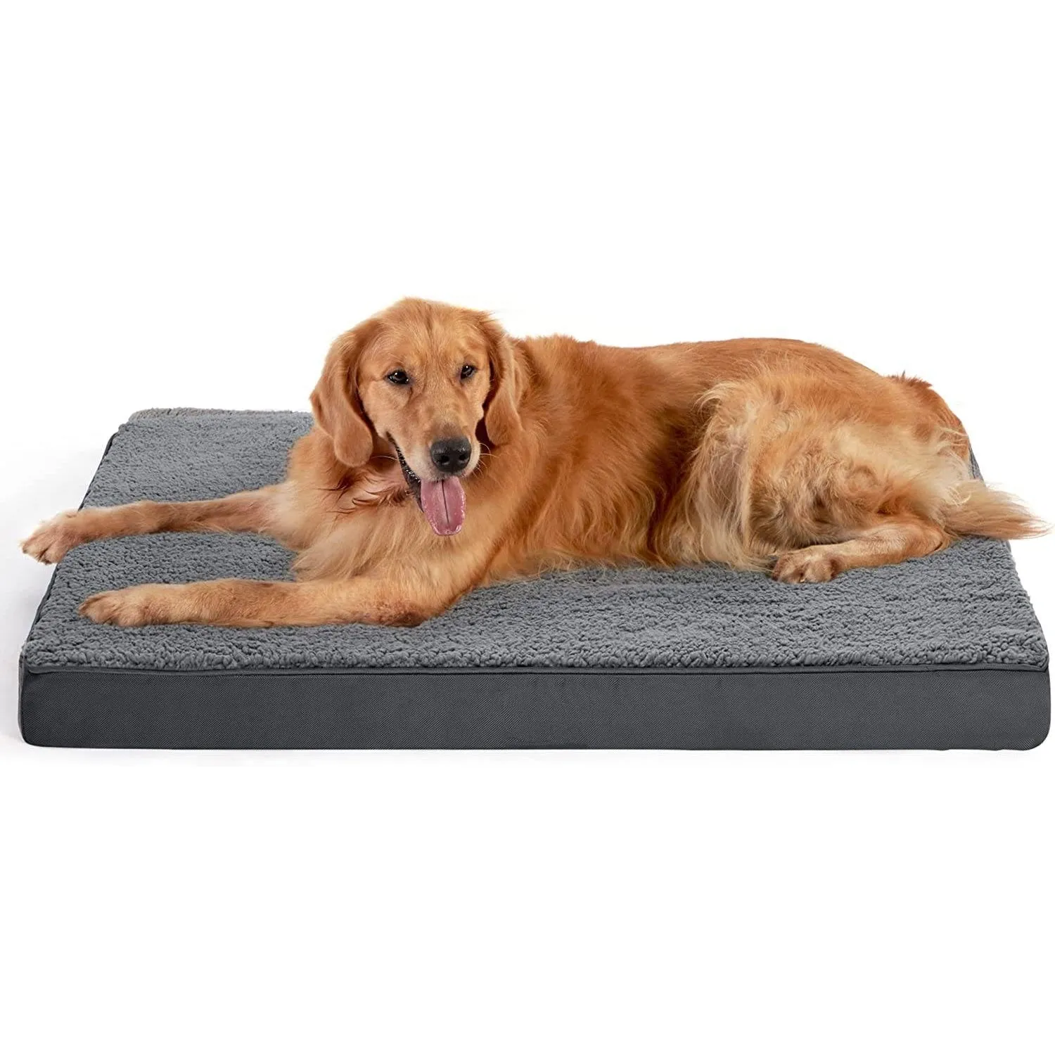 Egg Crate Foam Orthopedic Dog Bed with Washable Cover - All Sizes