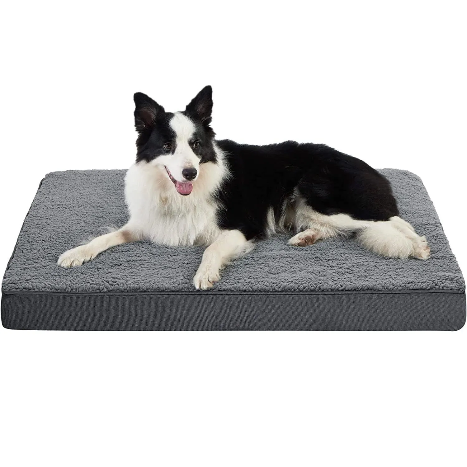 Egg Crate Foam Orthopedic Dog Bed with Washable Cover - All Sizes