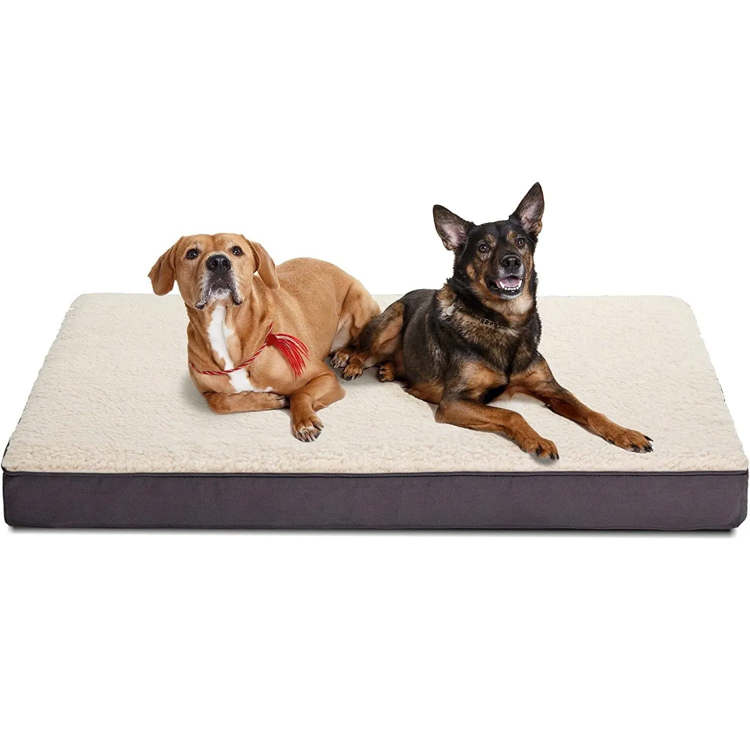 Egg Crate Foam Orthopedic Dog Bed with Washable Cover - All Sizes