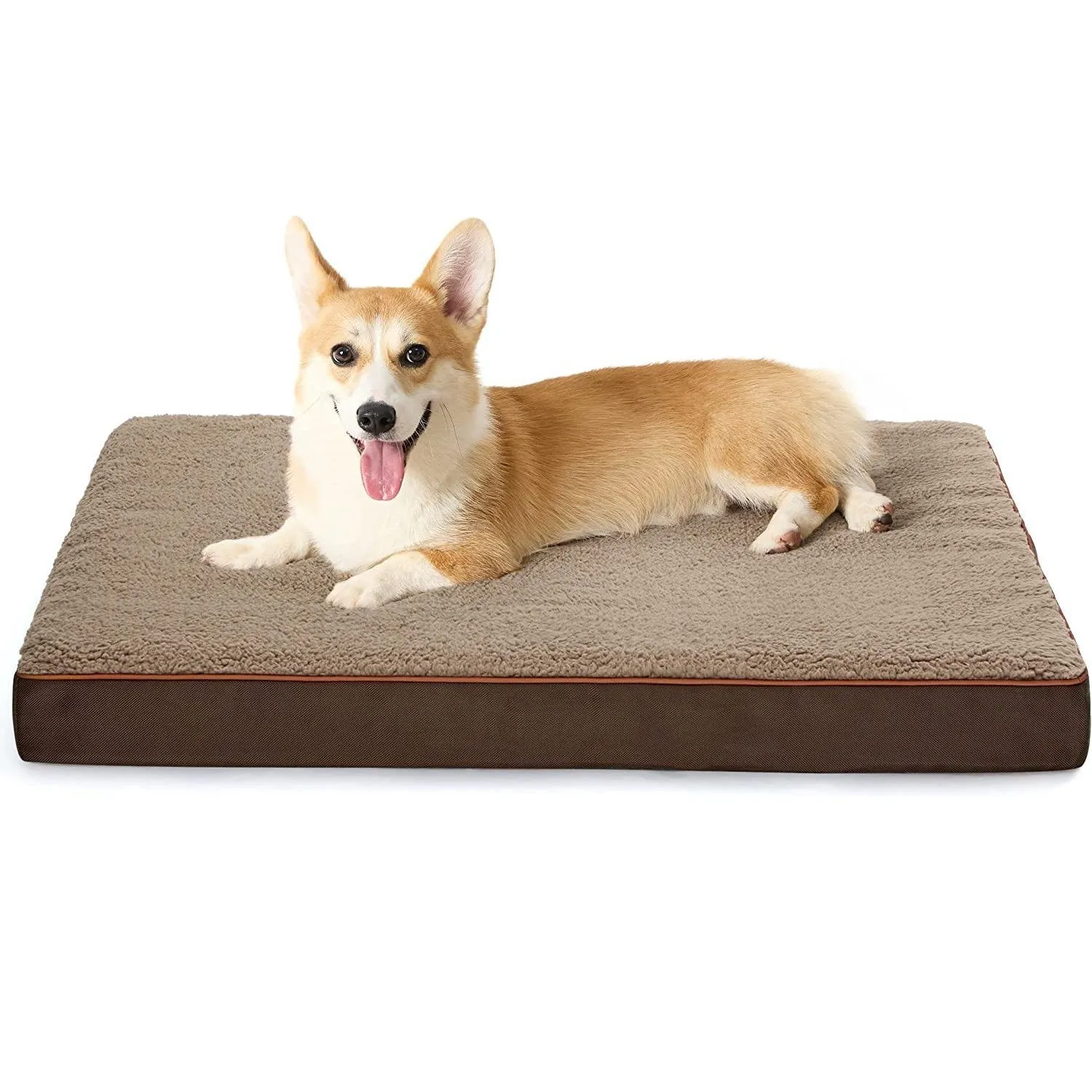Egg Crate Foam Orthopedic Dog Bed with Washable Cover - All Sizes