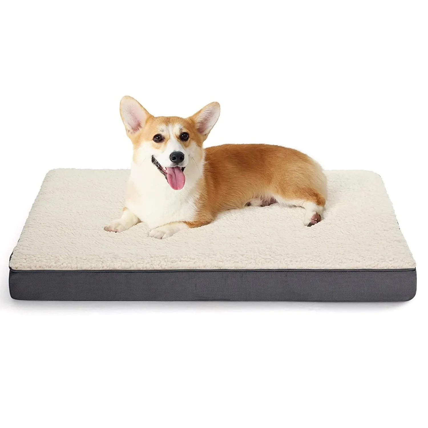 Egg Crate Foam Orthopedic Dog Bed with Washable Cover - All Sizes