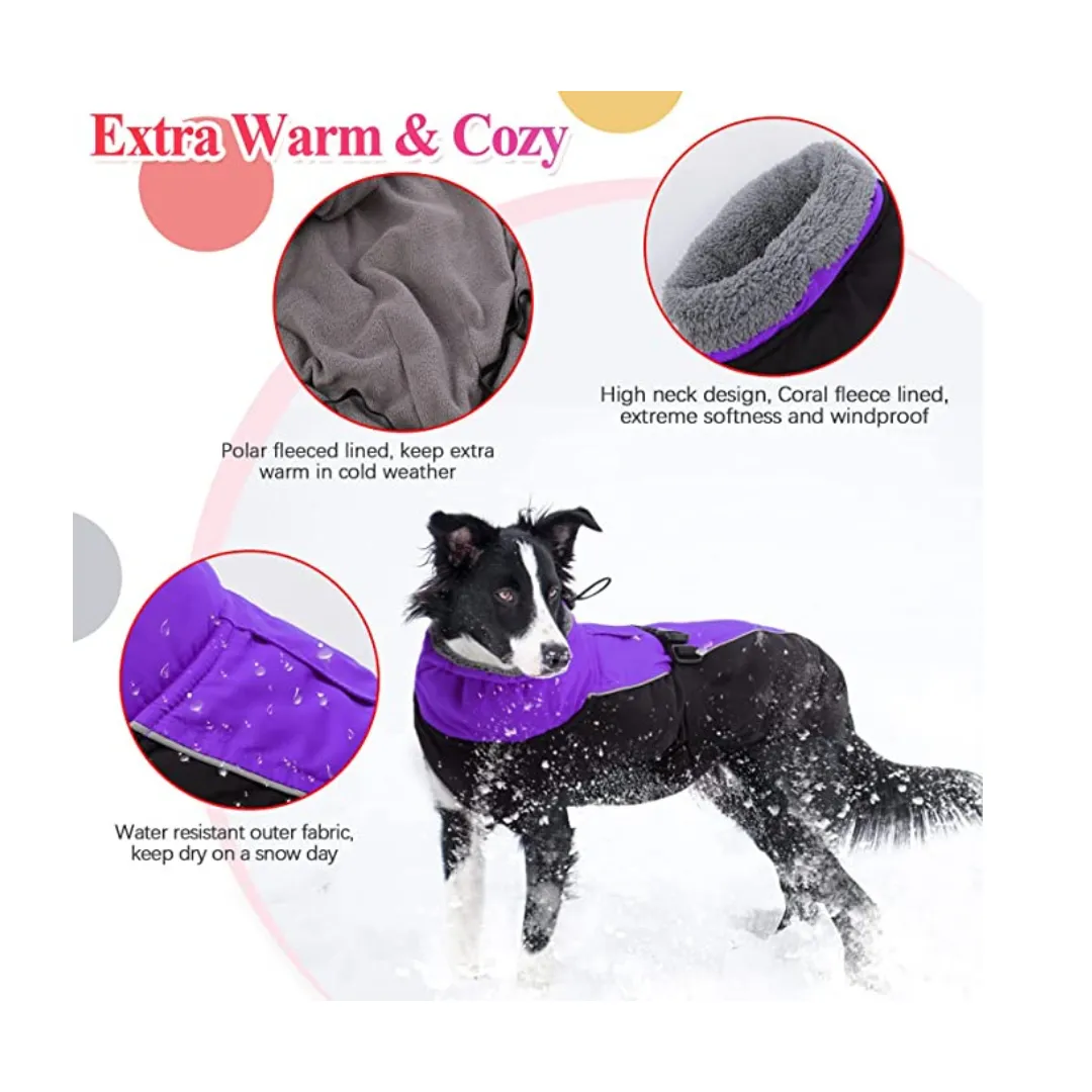 Extra Warm Dog Coat Reflective