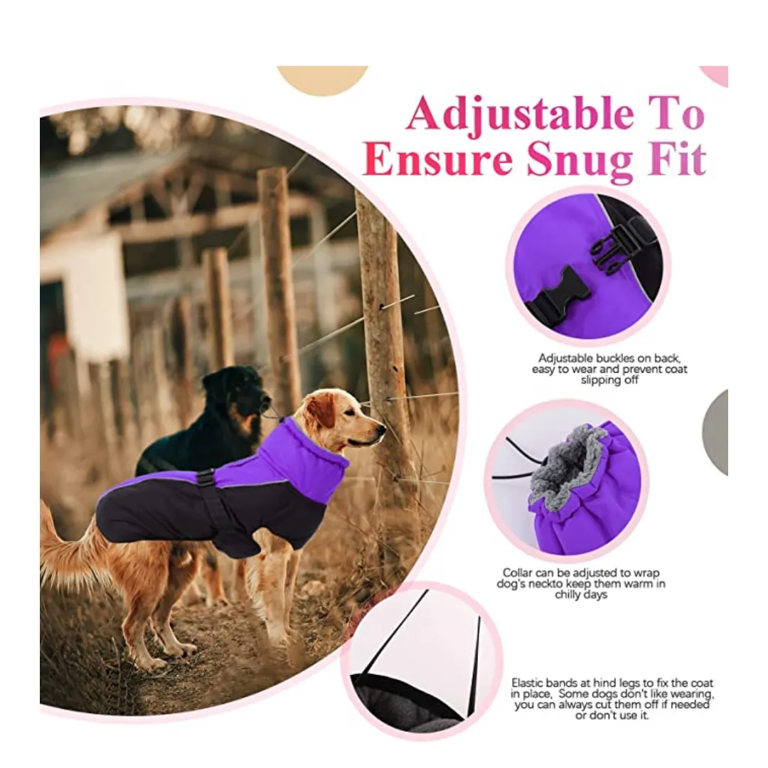 Extra Warm Dog Coat Reflective