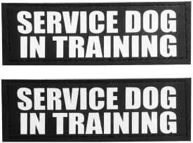 Fairwin Dog Patches, Reflective and Removable Dog Tags for Service Vest Dog Harness