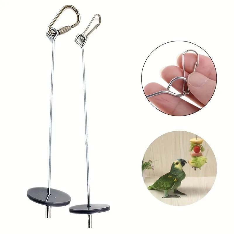 Feathered Friend Foraging Toy Stainless Steel Parrot Holder