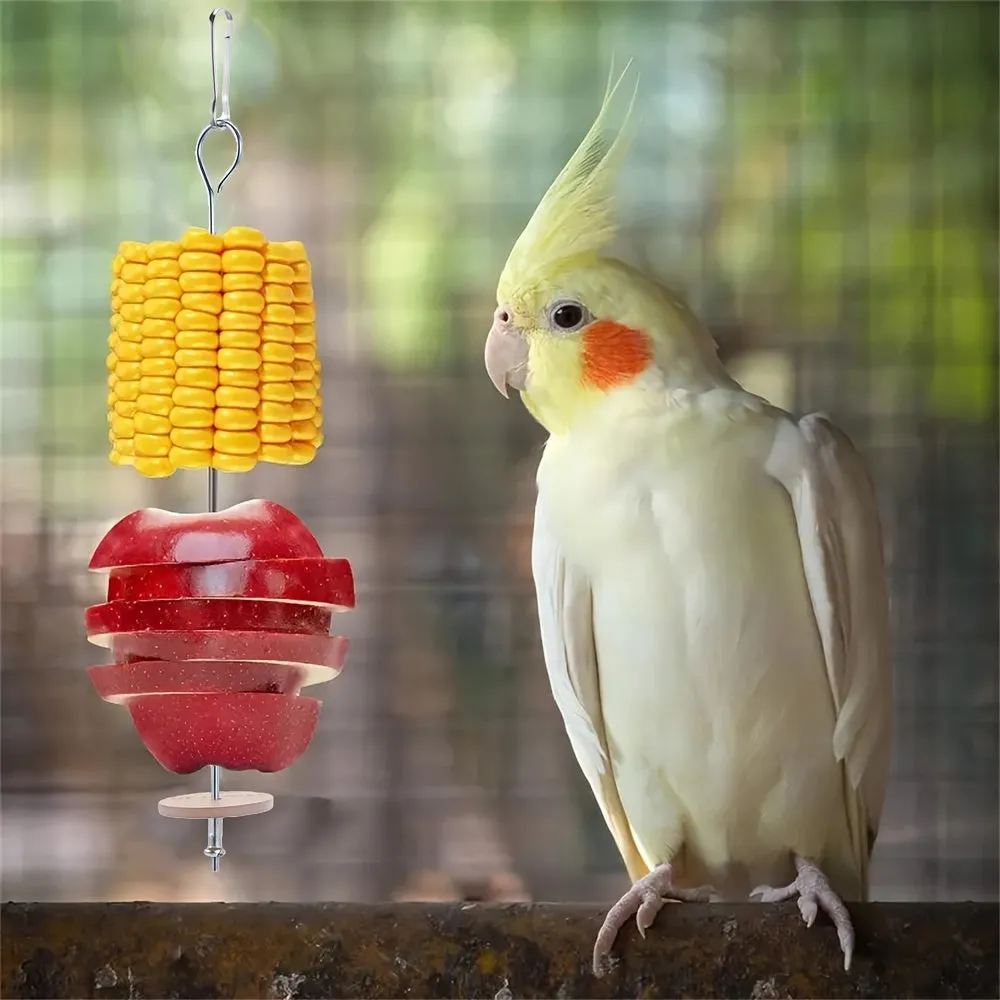 Feathered Friend Foraging Toy Stainless Steel Parrot Holder