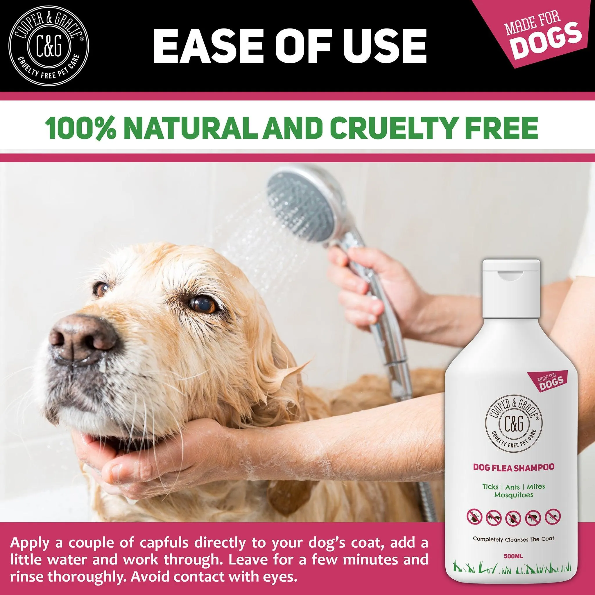 Flea and Tick Shampoo for Dogs