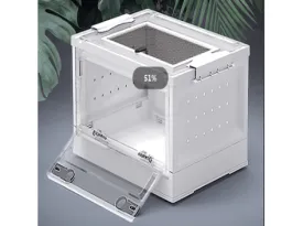 Foldable Pet Terrarium Large White 55*32*31cm