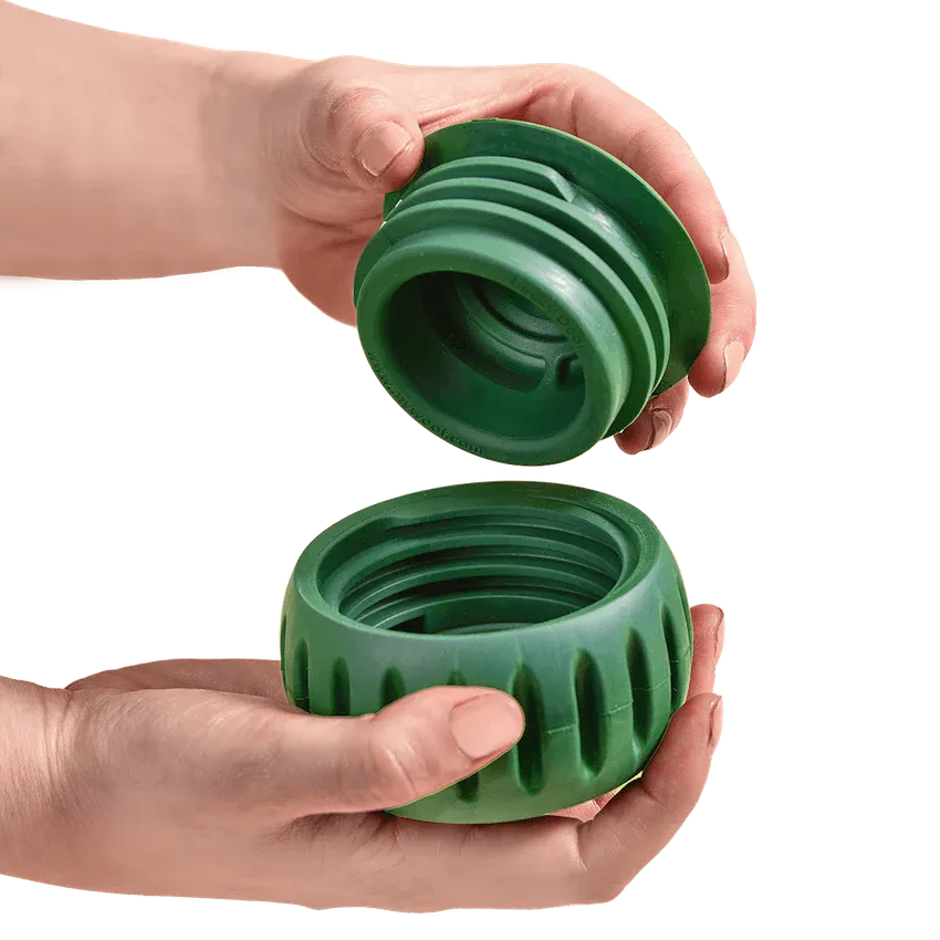 Green Pupsicle Enrichment & Durable Treat Dispenser Toy for Dogs   Treat Tray Combo - 3 Sizes