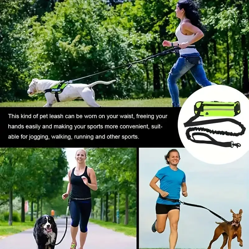 HANDS-FREE REFLECTIVE DOG LEASH