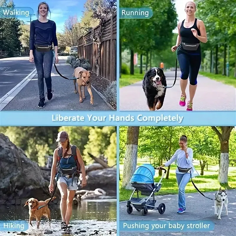 HANDS-FREE REFLECTIVE DOG LEASH