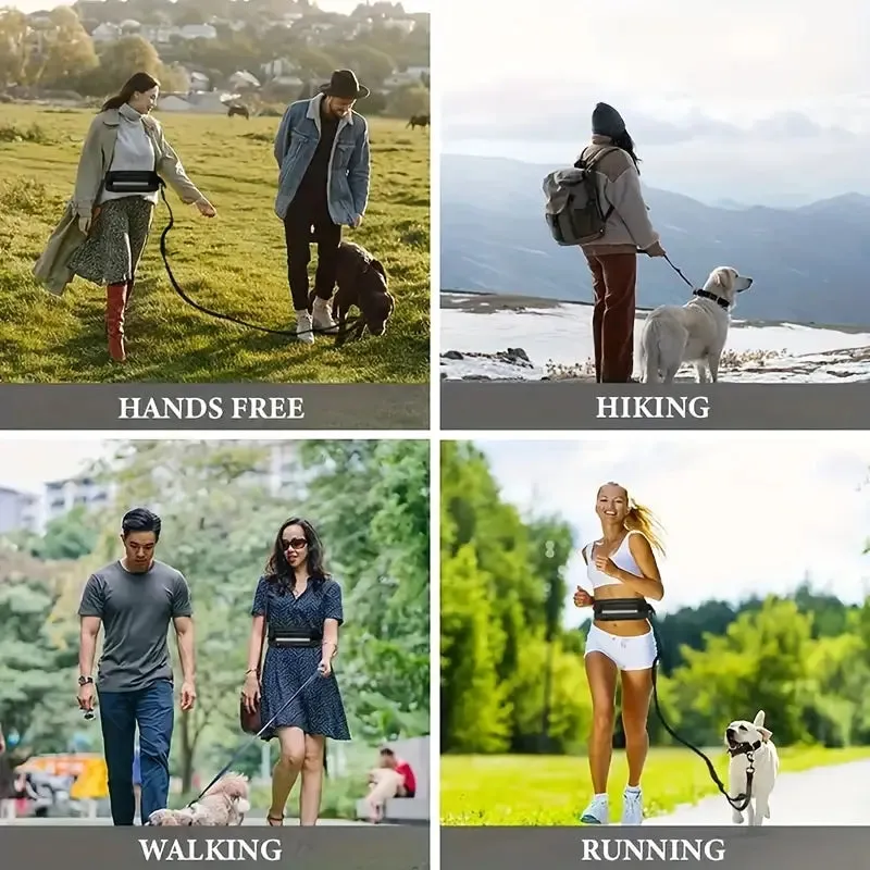 HANDS-FREE REFLECTIVE DOG LEASH