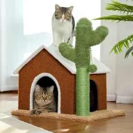 House Shape Cat Scratching Post