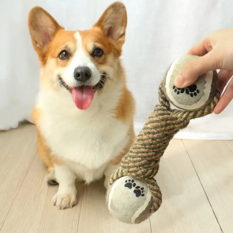 Interactive Cotton Rope Dog Toy – Tug, Chew, and Floss for Medium & Large Dogs