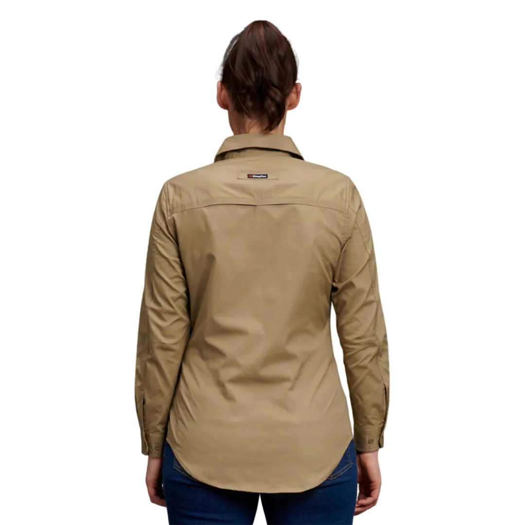 K69880 King Gee Ladies Workcool 2 Shirt Long Sleeve