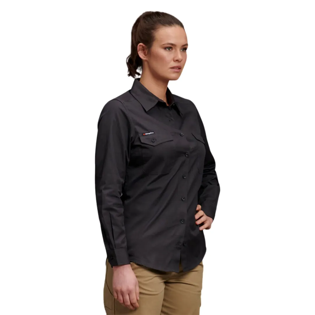 K69880 King Gee Ladies Workcool 2 Shirt Long Sleeve