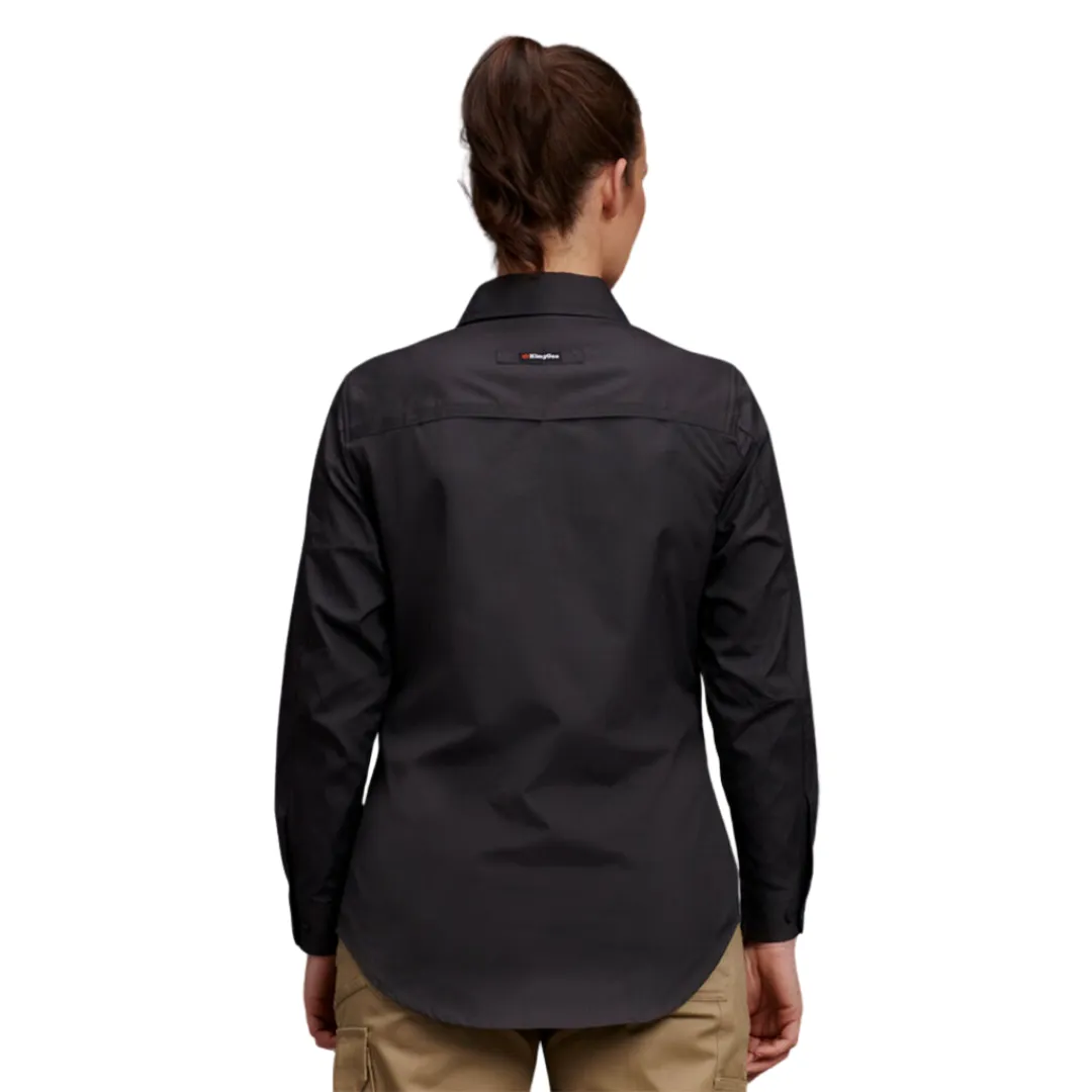 K69880 King Gee Ladies Workcool 2 Shirt Long Sleeve