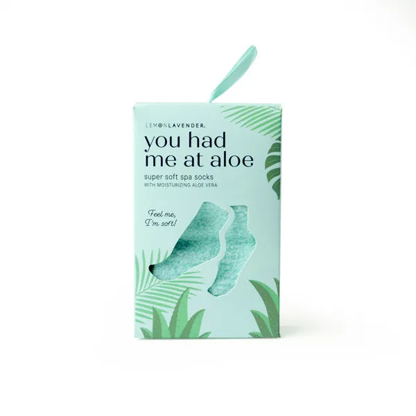 Lemon Lavender Aloe Spa Socks