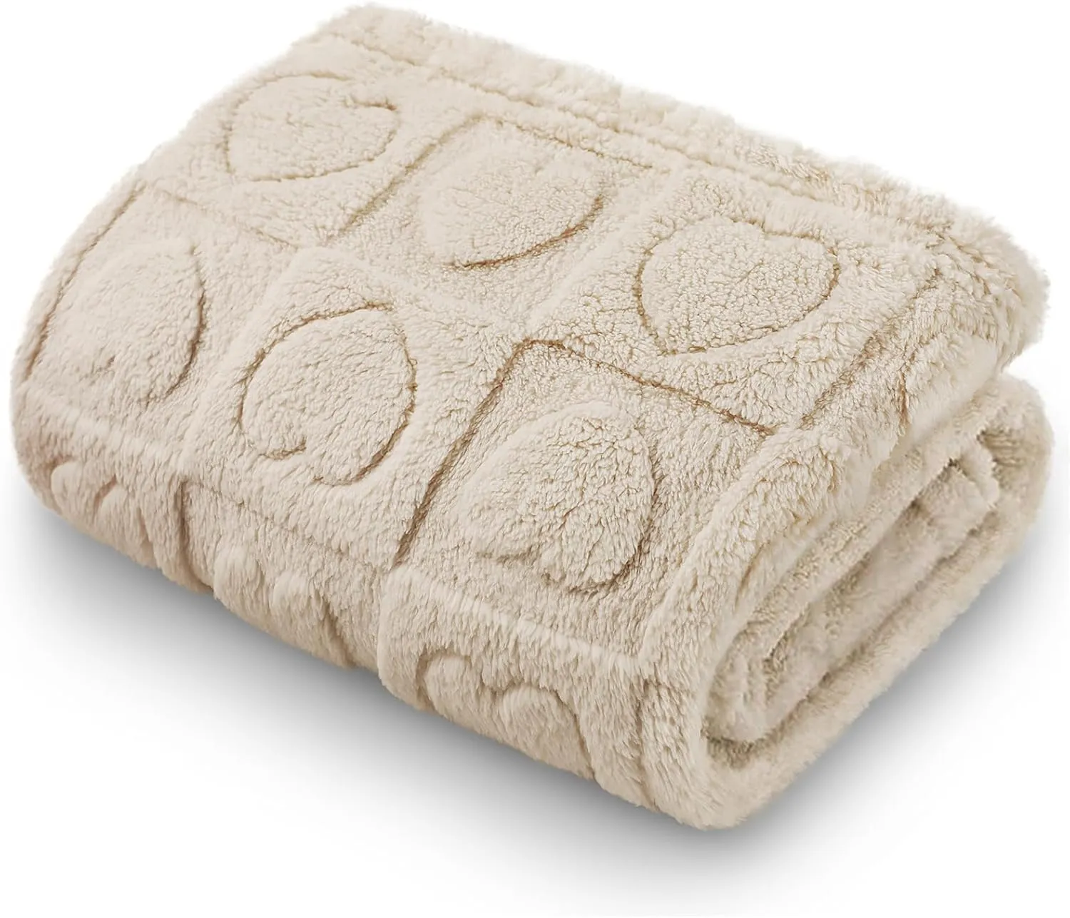 Luciphia Small Dog Blanket Washable Pet Bed Cover Soft Fluffy Puppy Couch Protector with Premium Fleece Cozy Calming Cat Blankets for Indoor Cats Beige 30x20 inch
