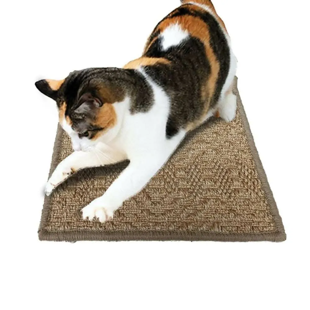 Mats Avenue Multi Use Sisal Cat Scratch Pad (30X30cm,Honey Color ,Small,Set of 5)