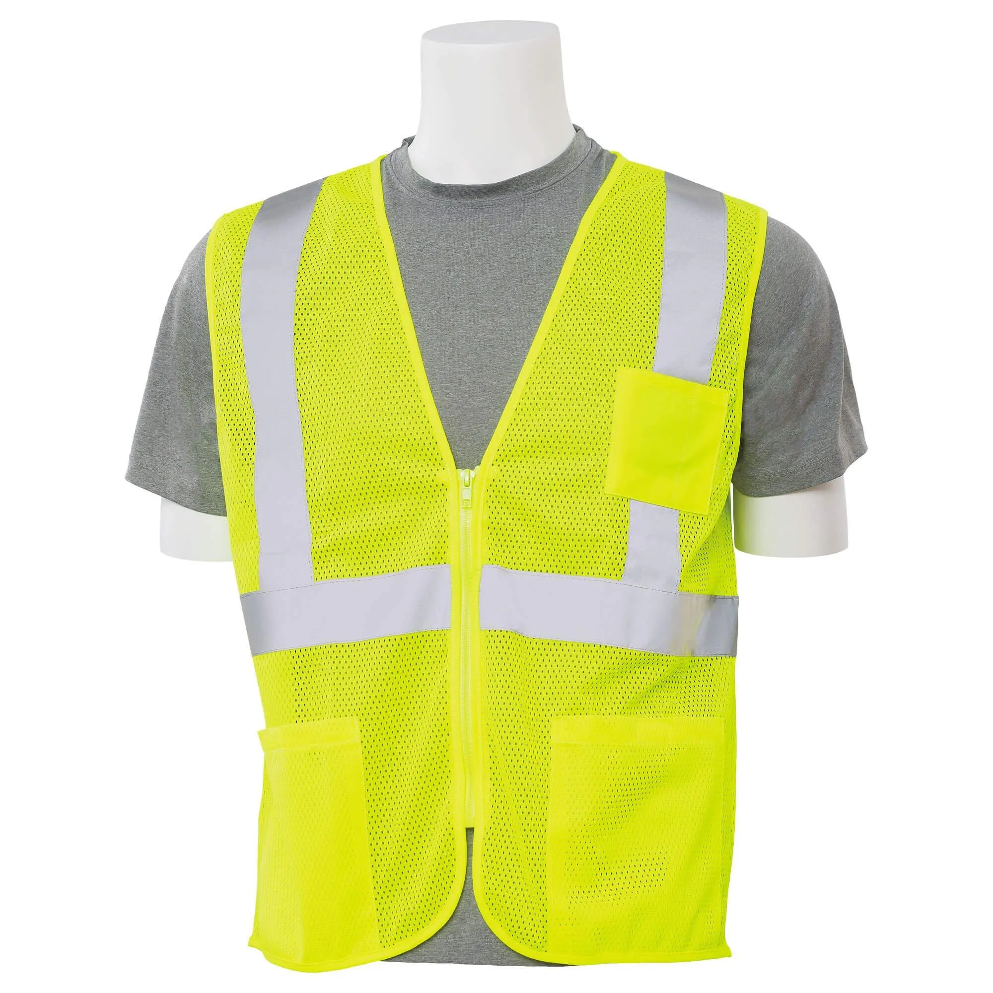 Mesh Safety Vest with Pockets