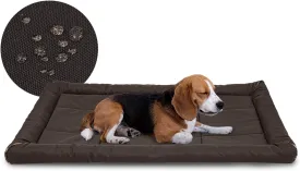 Miguel Oxford 900D Outdoor Waterproof Dog Bed for Metal Dog Crates Water-Resistant All Weather Pet Mat Durable Easy Wipe Clean Travel Indoor Outdoor Puppy Cat Crate Bed 36inch, Brown