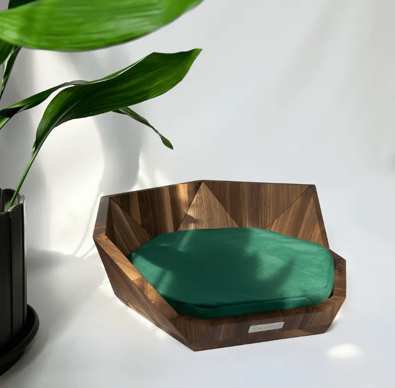 MISSOGNO Lotus American Walnut Orthopaedic Pet Bed