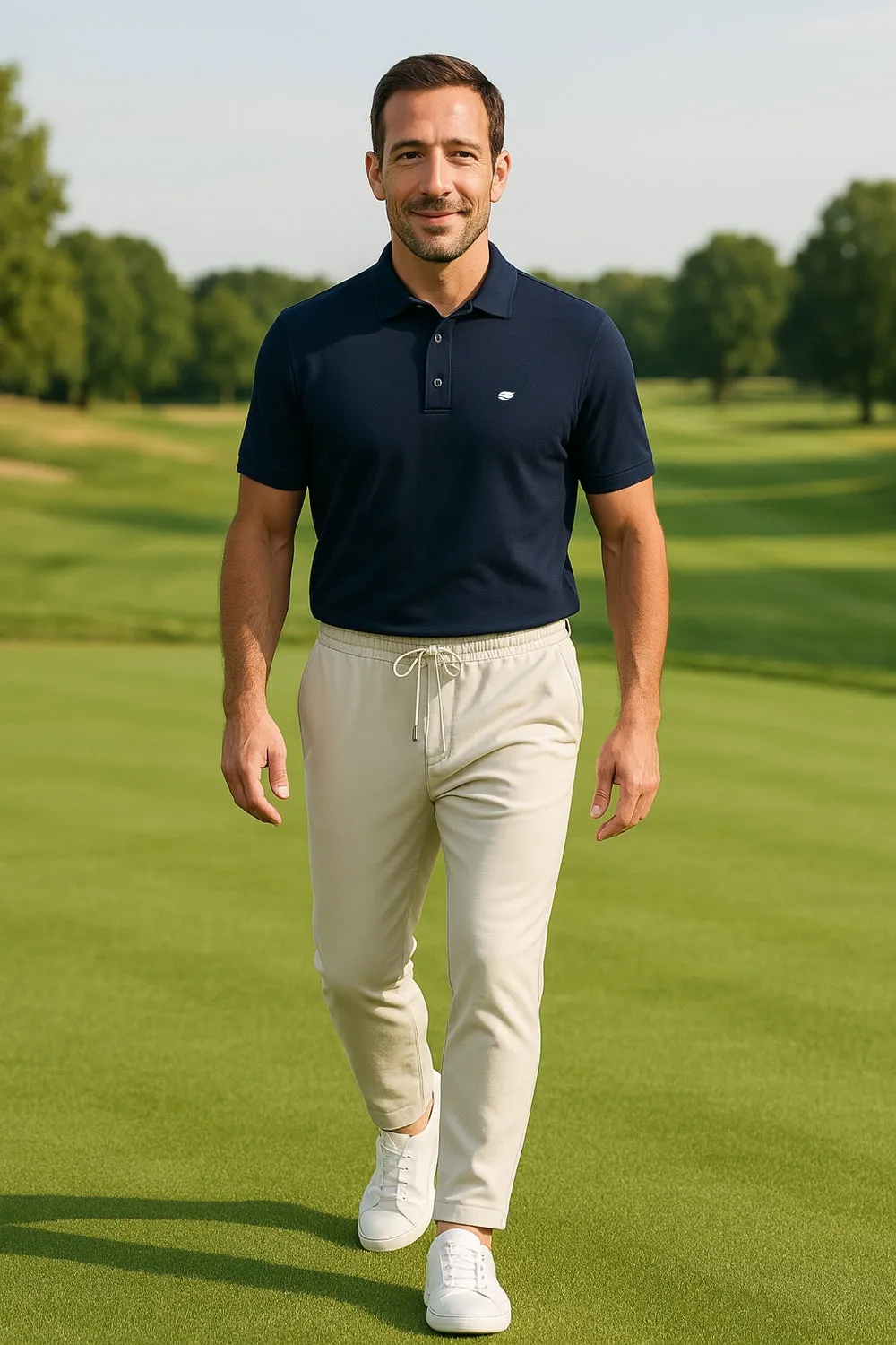 Natural Performance Polo - Navy