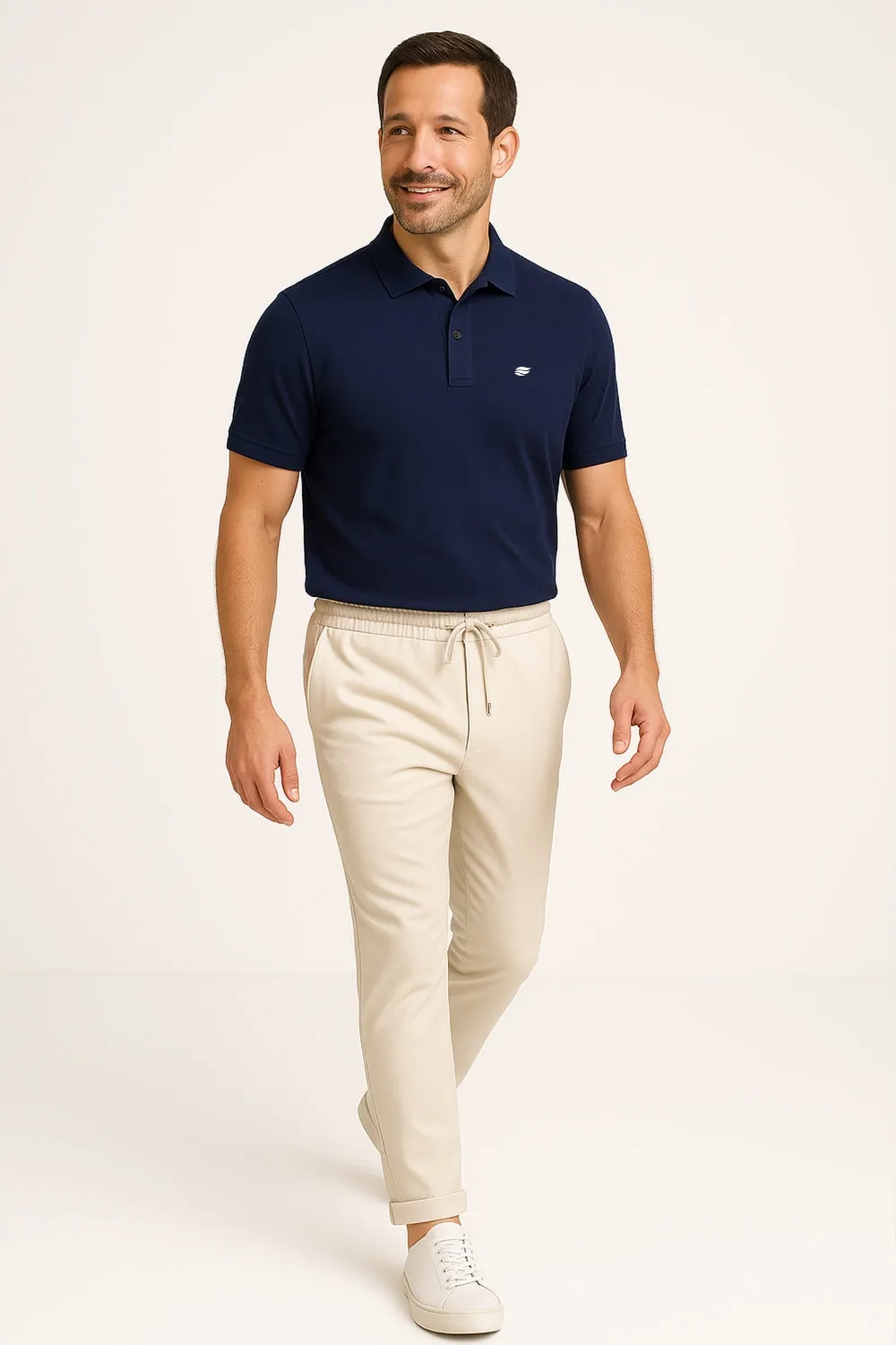 Natural Performance Polo - Navy