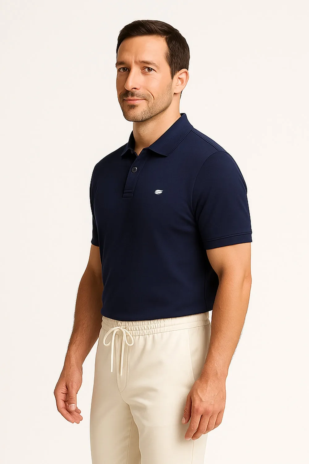Natural Performance Polo - Navy