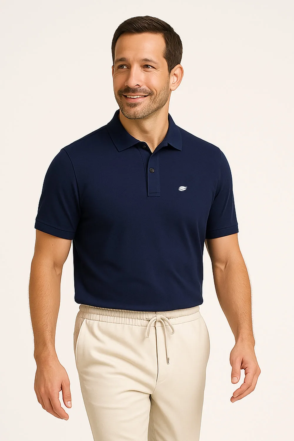 Natural Performance Polo - Navy