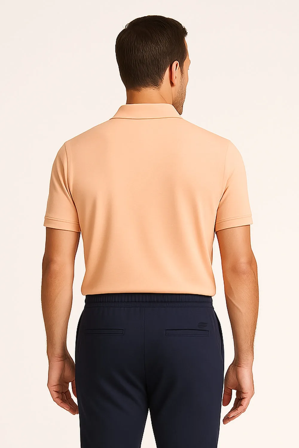 Natural Performance Polo - Peach