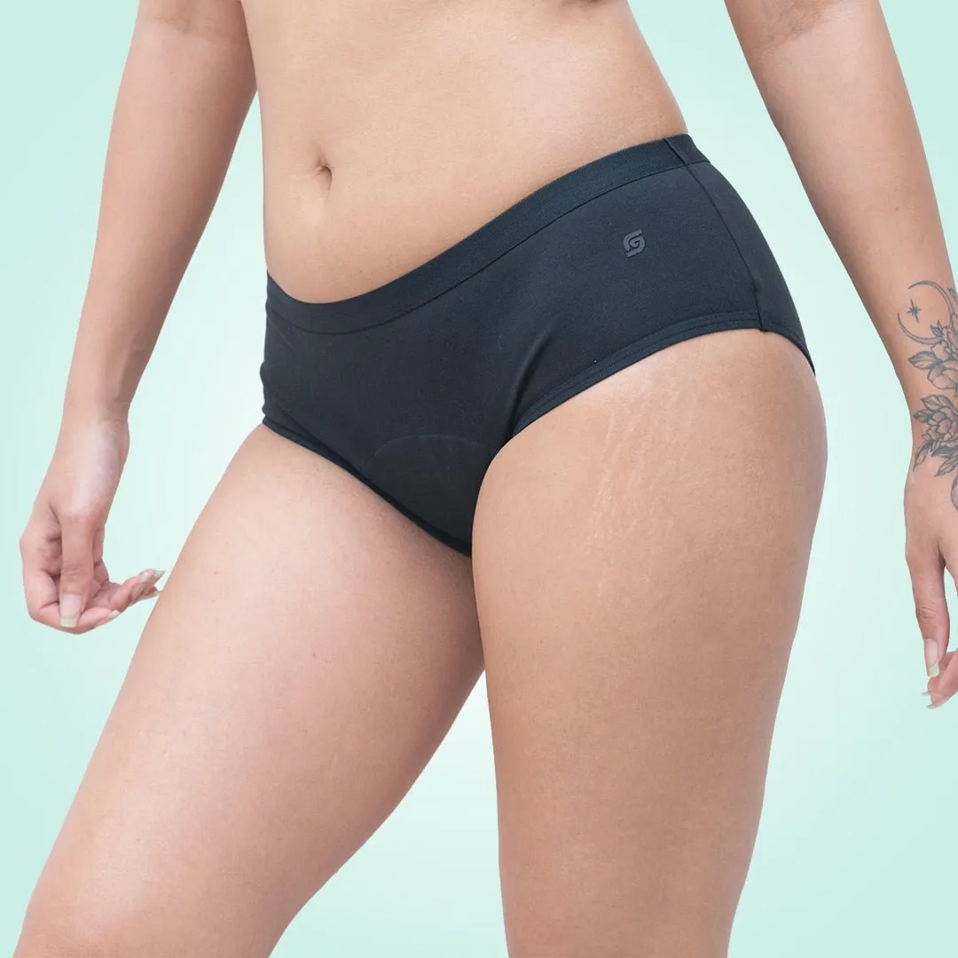 Organic Reusable/Washable/Leakproof/Absorbent Period Panty (Hipster)