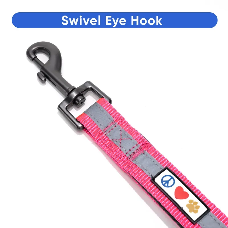 Padded Reflective Short Leash 1-FT