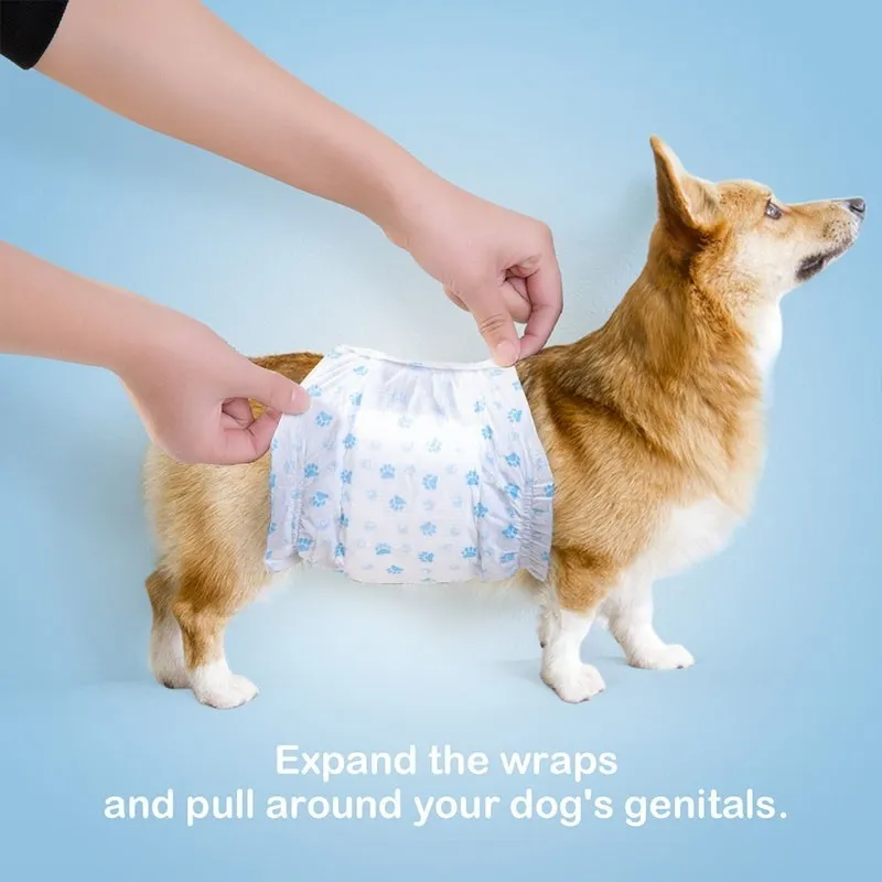 Pet Soft Disposable Male Diaper 15-33cm (xs)