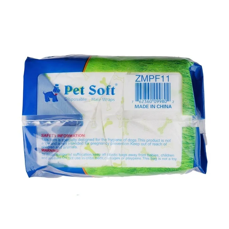 Pet Soft Disposable Male Diaper 15-33cm (xs)