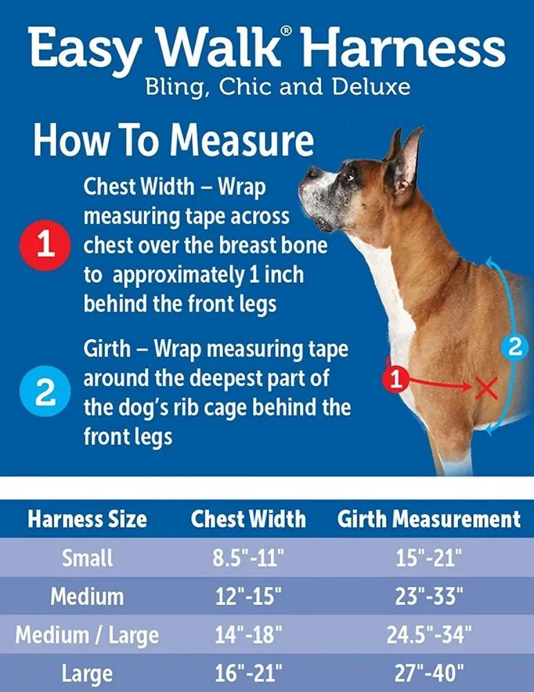 PetSafe Deluxe Easy Walk Steel Gray & Black Dog Harness (Large)