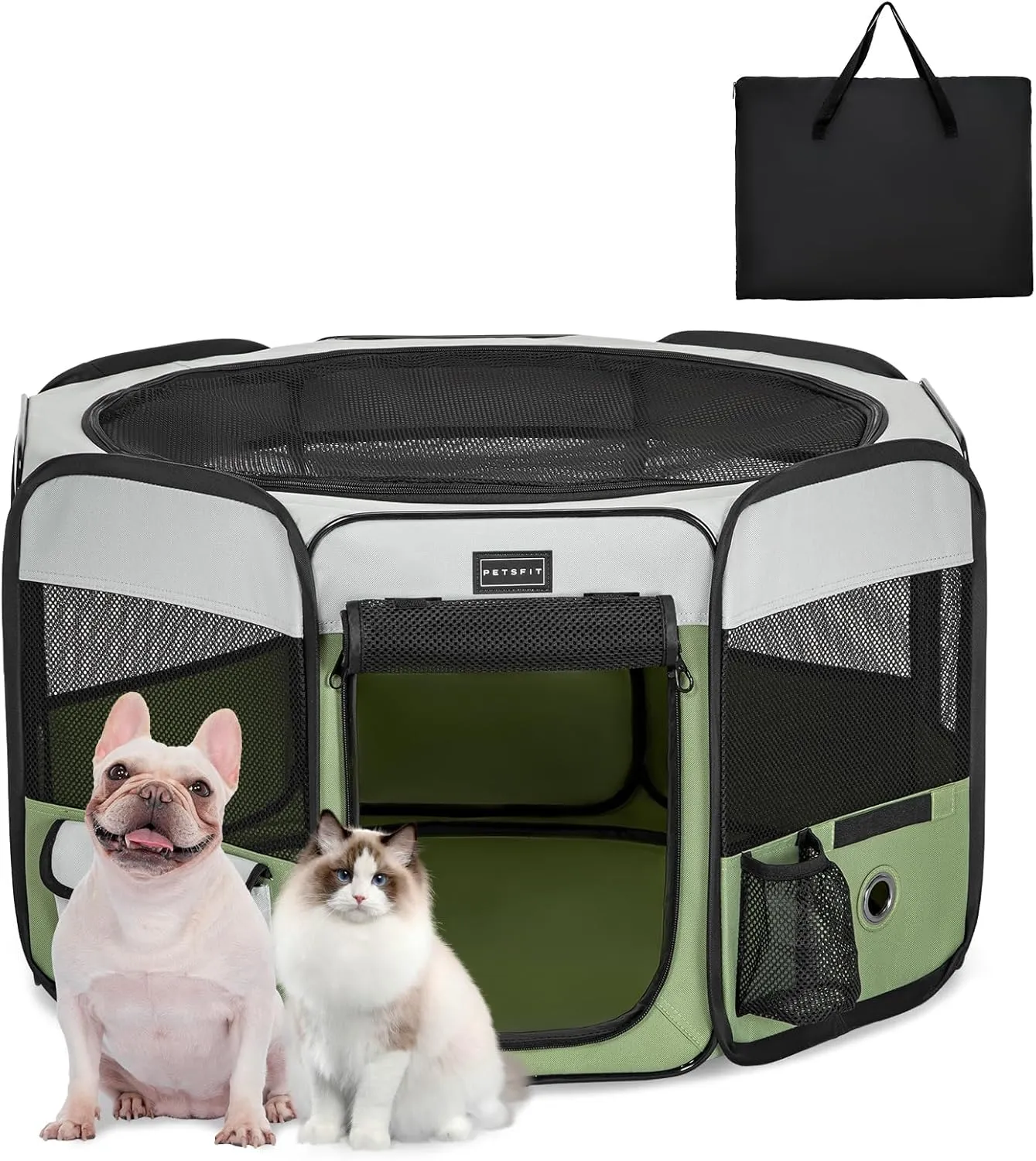 PETSFIT Pop Up Foldable Large Dog Playpen