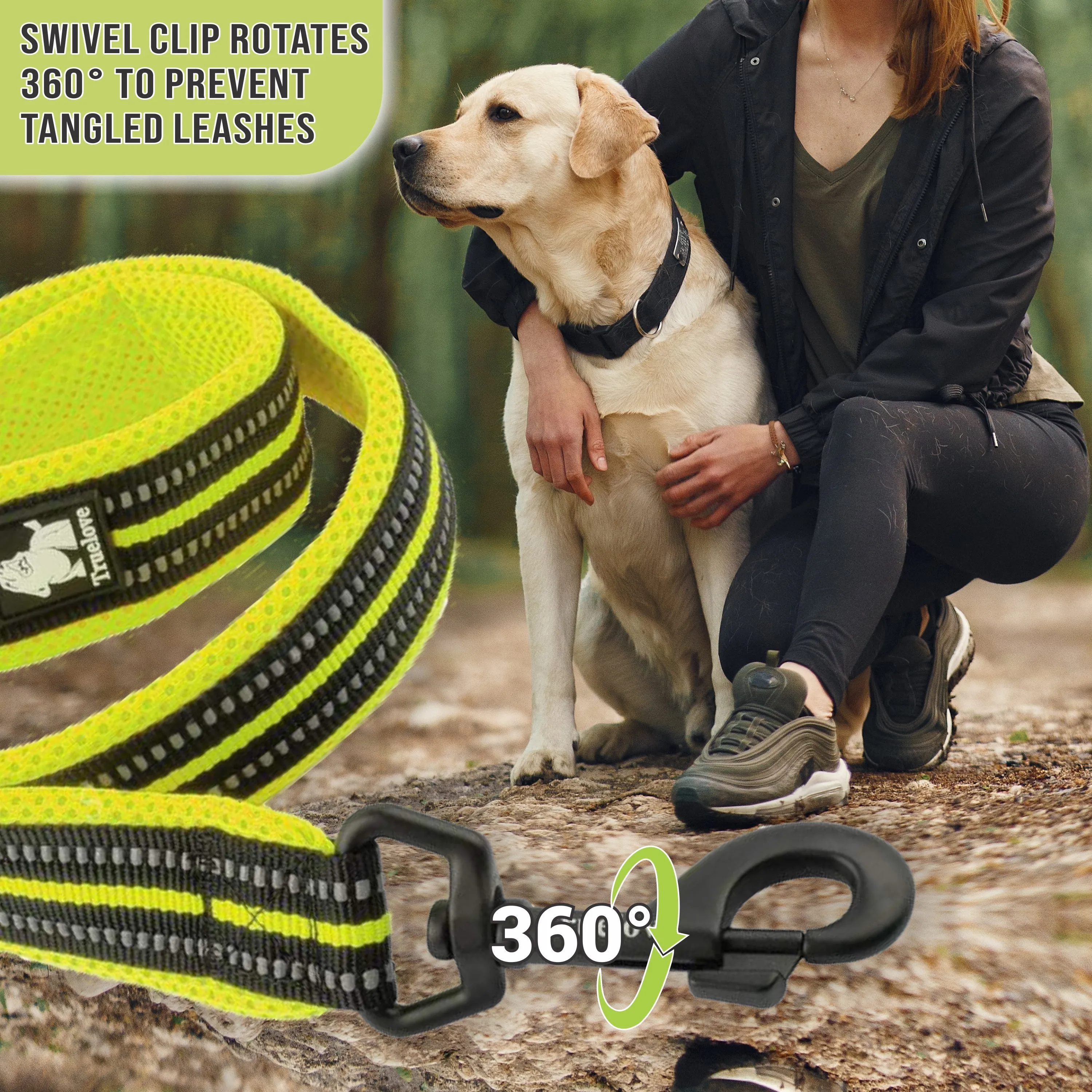 PetsUp Nylon Small Medium Large 200cm Long Dogs Reflective Leash