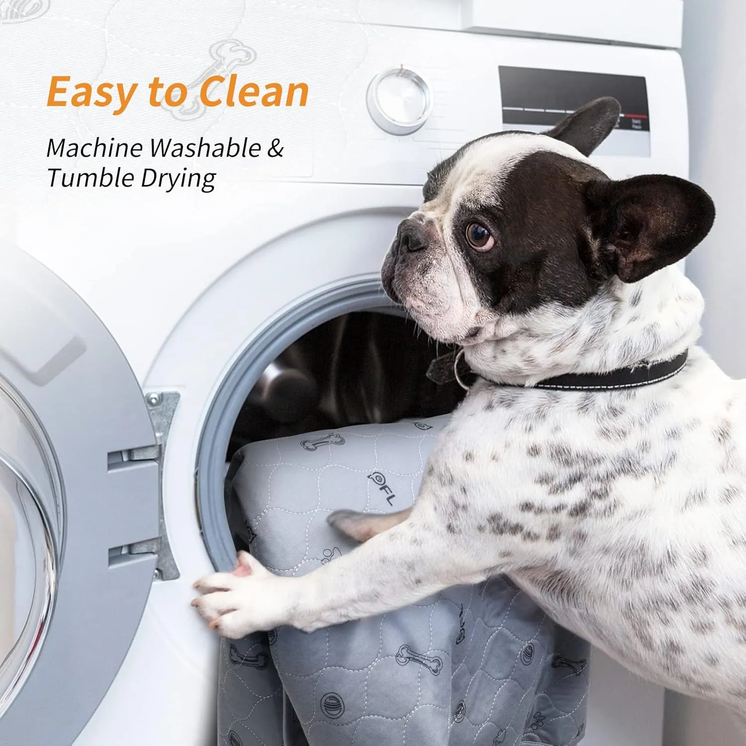 PICK FOR LIFE Washable Dog Pee Pad 72x72 Extra Large, Fast Absorbent Puppy Pads, Reusable Dog Training Pads Waterproof,Non-Slip Whelping Pad for Pet, Playpen, Incontinence, Housebreaking